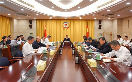省政协党组认真学习贯彻习近平总书记重要讲话  精神廉毅敏主持